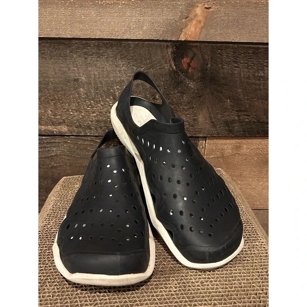 Crocs Iconic Comfort Sling Back Water Crocs‎ Men's Size 6 (M) Navy/White